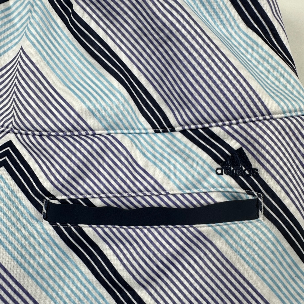Adidas Golf Skort Skirt Sz Small Pickleball Shorts Blue White Chevron ClimaCool - Picture 7 of 8